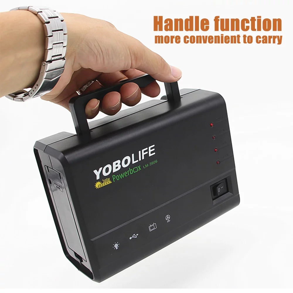Portable Power Station Kit with 4 Bulbs B8777