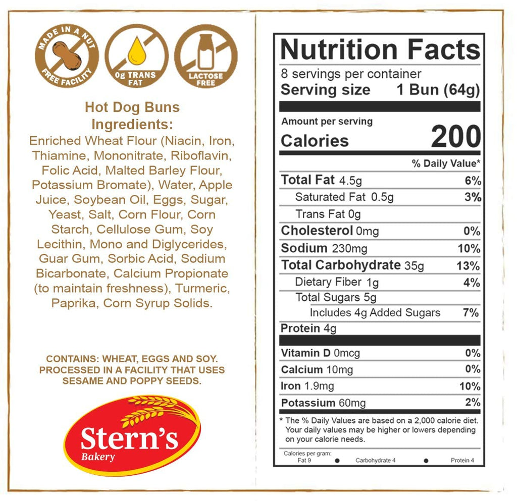 Hot Dog Bus, Kosher 8 Hot Dog Rolls, 14 Oz Pack (3 Pack) H5928