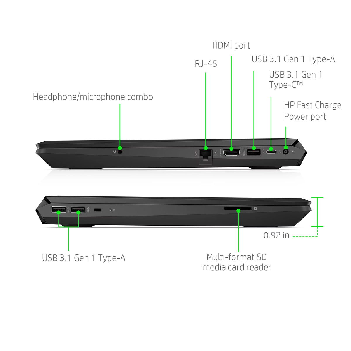 15.6" FHD Gaming Laptop, Intel Core i5, 8GB RAM, 256GB SSD, Shadow Black N63603