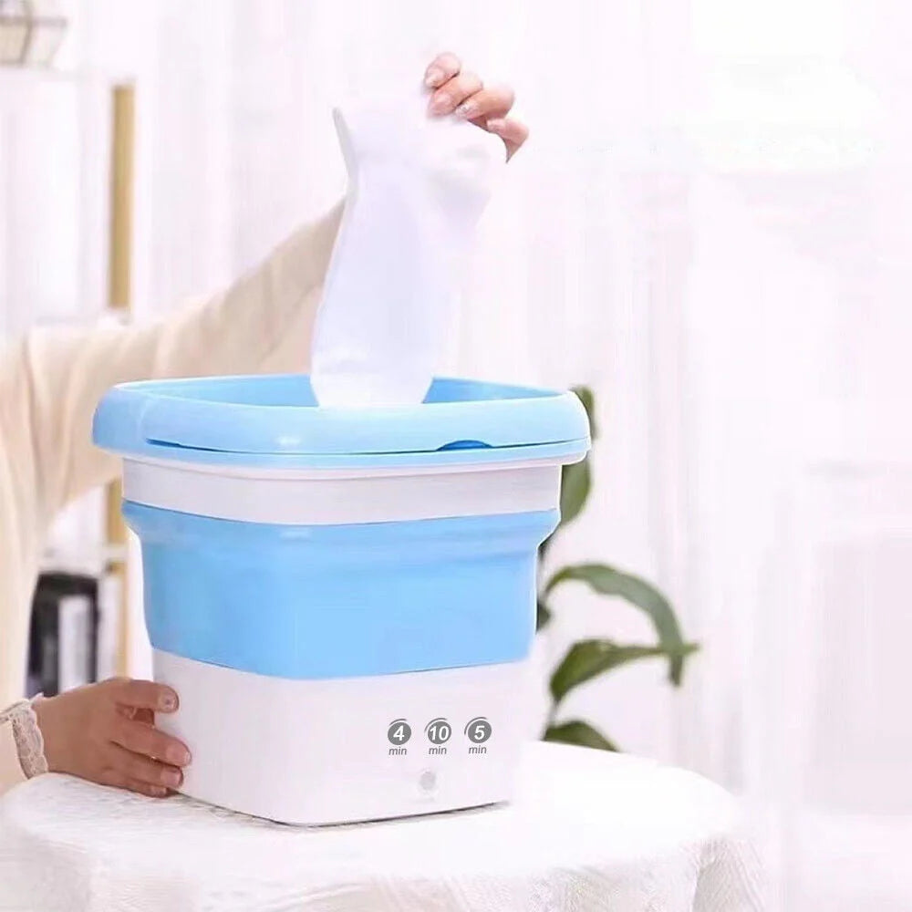 Mini Folding Washing Machine with Dryer Bucket W361