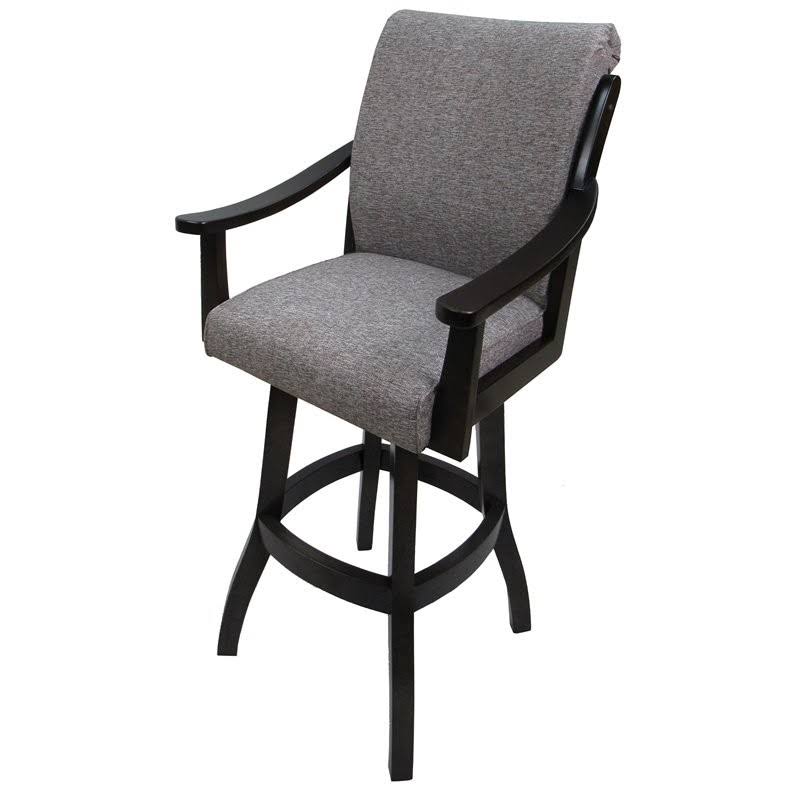 Mojave Gray Swivel Wood Extra Tall Bar Stool B479