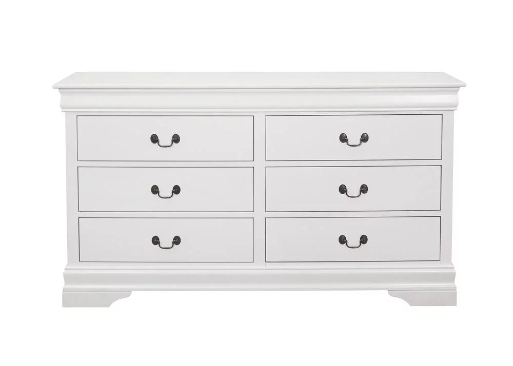White 6-Drawer Wood Dresser H542675