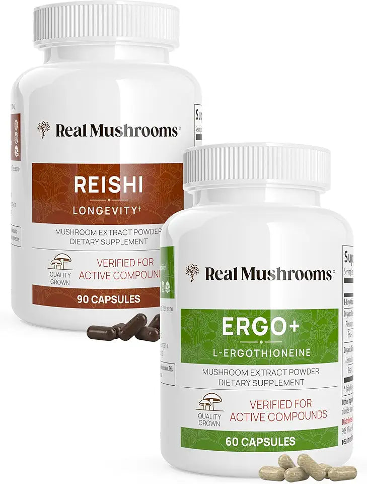 Ergothioneine and Reishi Mushroom Extracts Vegan Gluten Free K214631