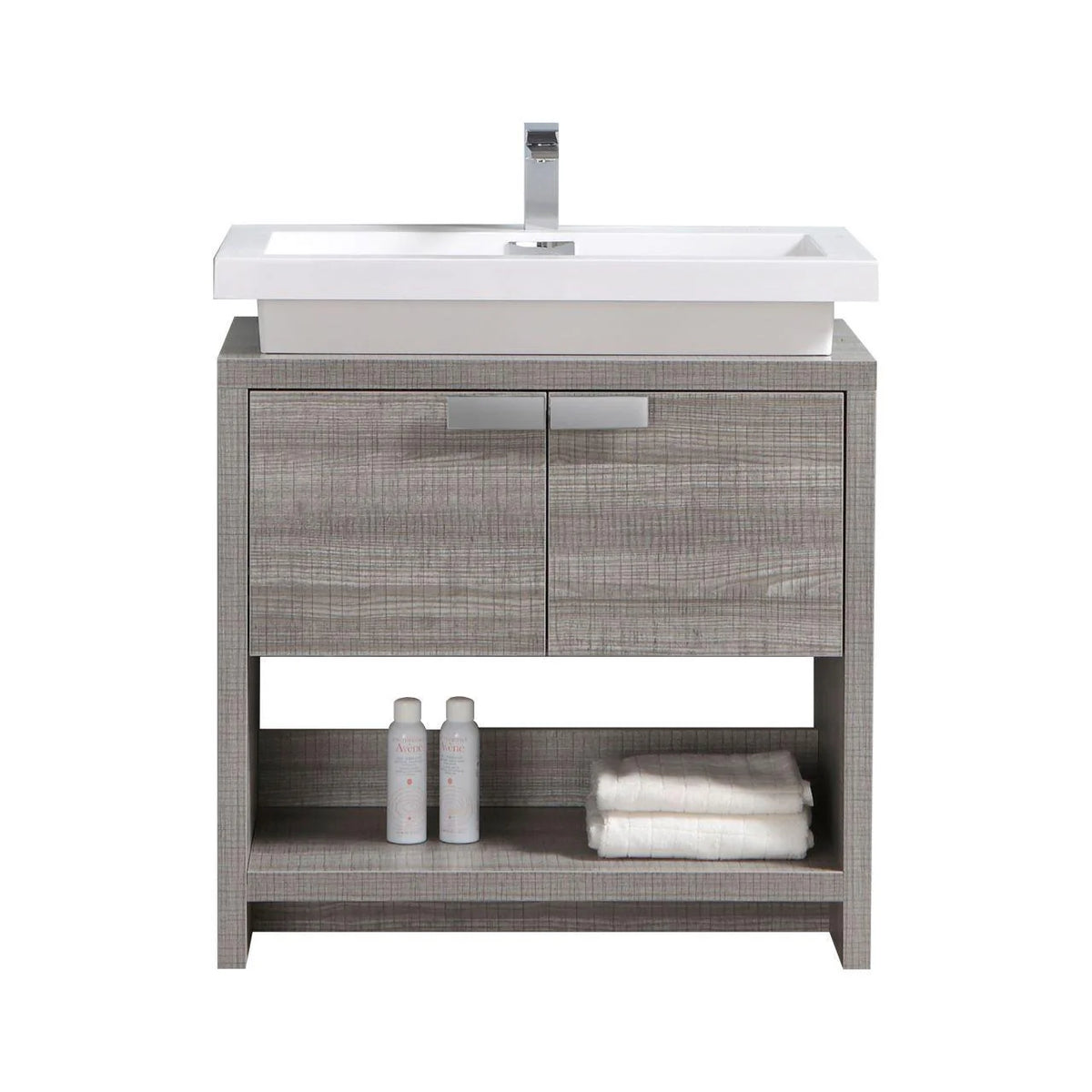 32 in. Ash Gray Bathroom Vanity U223551