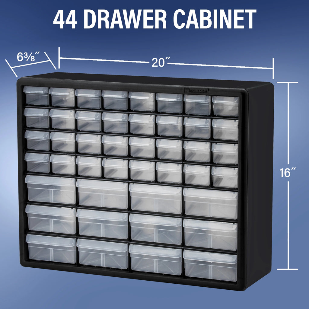 44 Drawer Black Plastic Storage Cabinet T6850