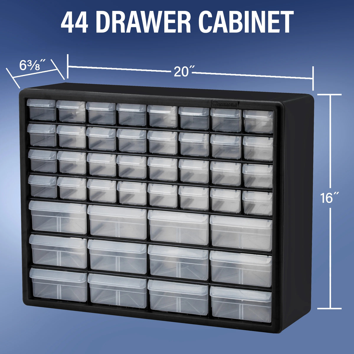 44 Drawer Black Plastic Storage Cabinet T6850