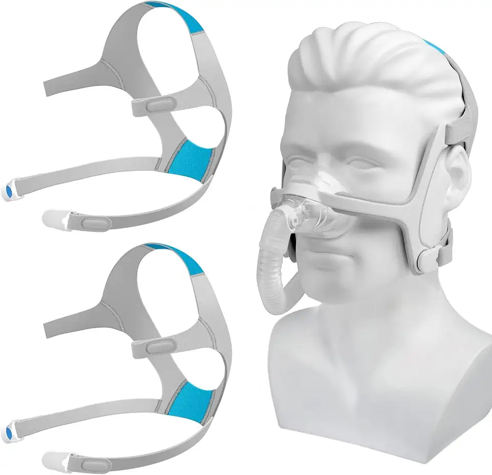 2-Pack CPAP Mask Replacement Straps and Clips G834