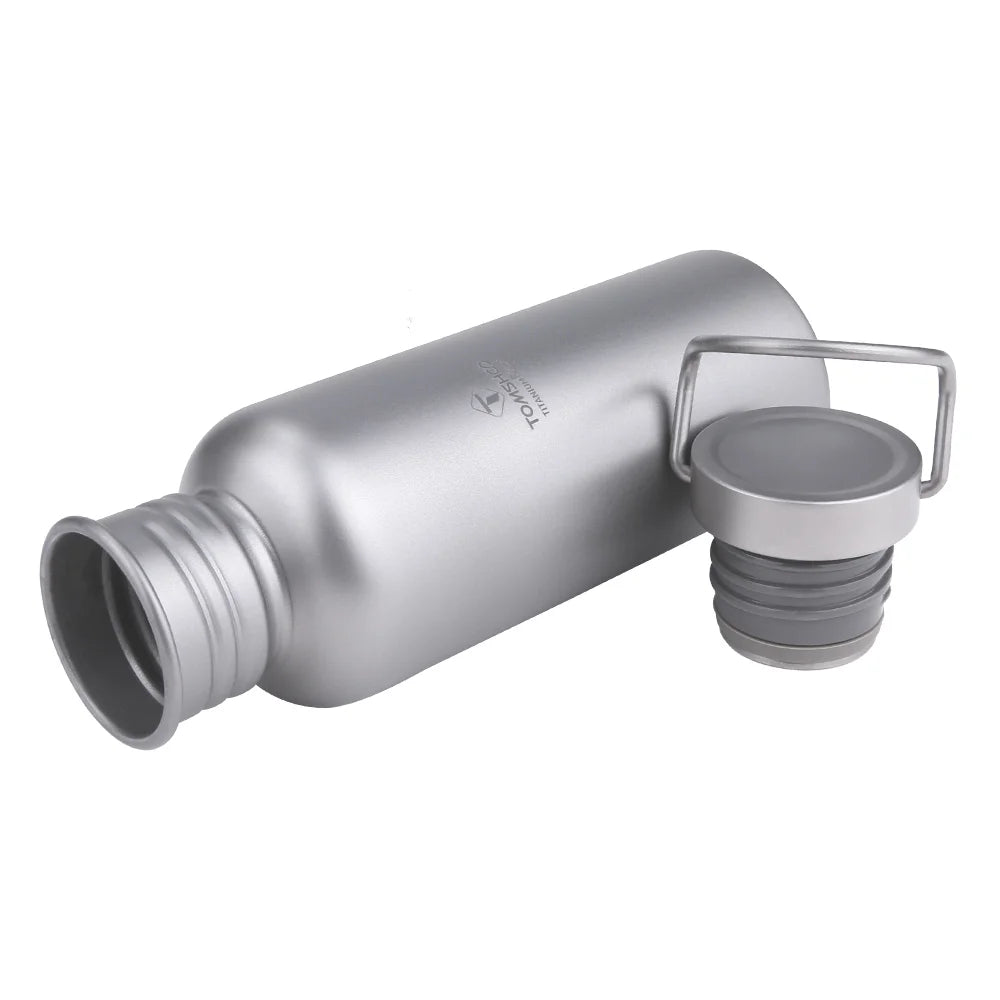 600ml Full Titanium Water Bottle with Extra Lid Ultralight E618