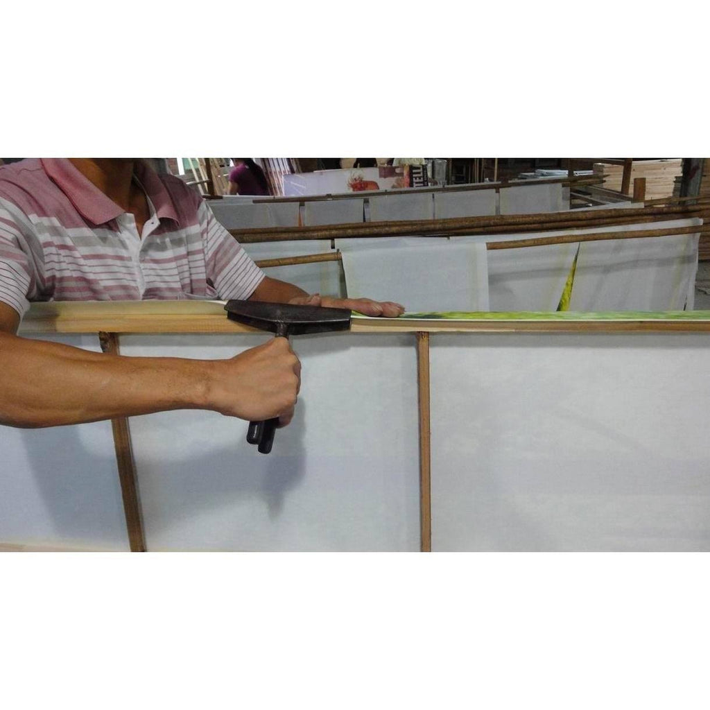 6 ft. Tall 3 Panel Canvas Room Divider X392