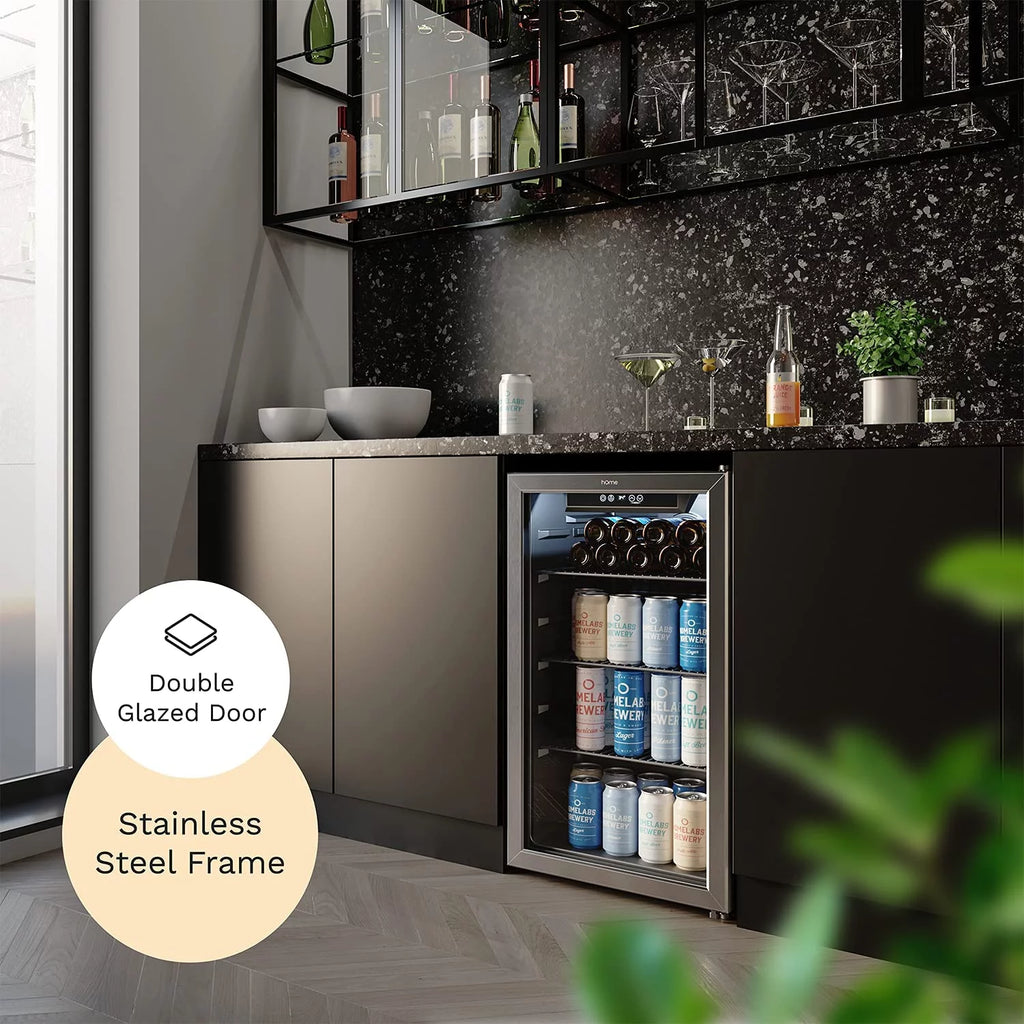 120 Can Mini Fridge with Glass Door W4605