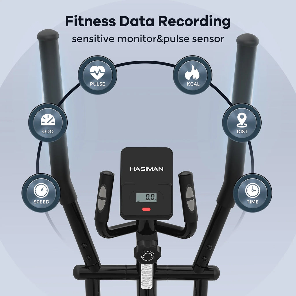 Magnetic Elliptical Exercise Machine with Pulse Rate Grips S8454