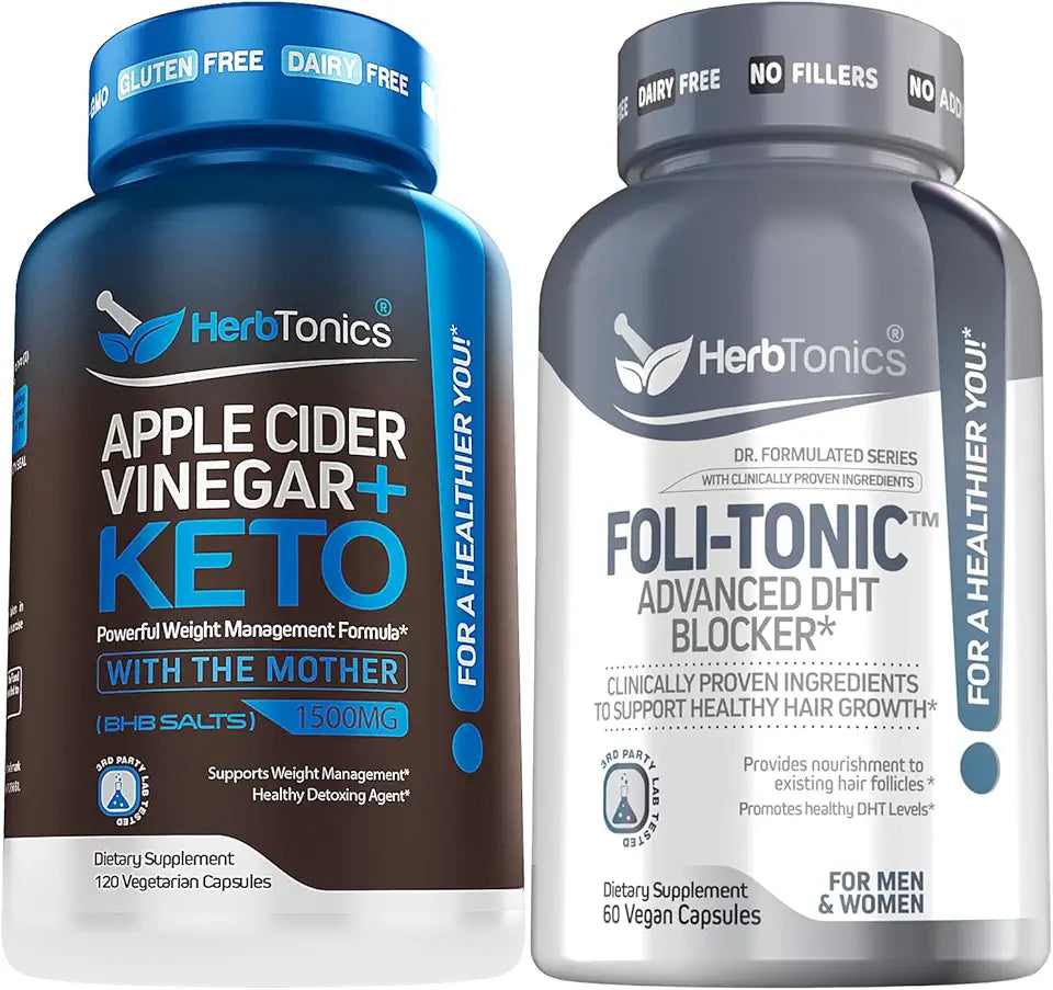 Apple Cider Vinegar Capsules Plus Keto BHB Supplement X8437
