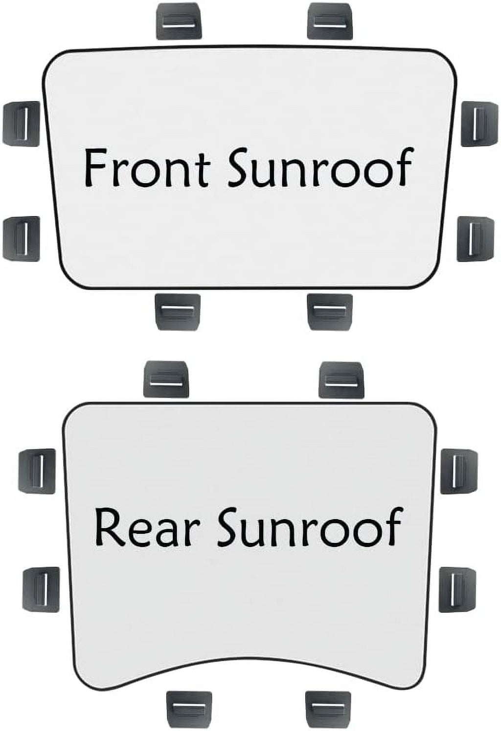 16 PCS White Sunshade Clips for Roof Shade M1538