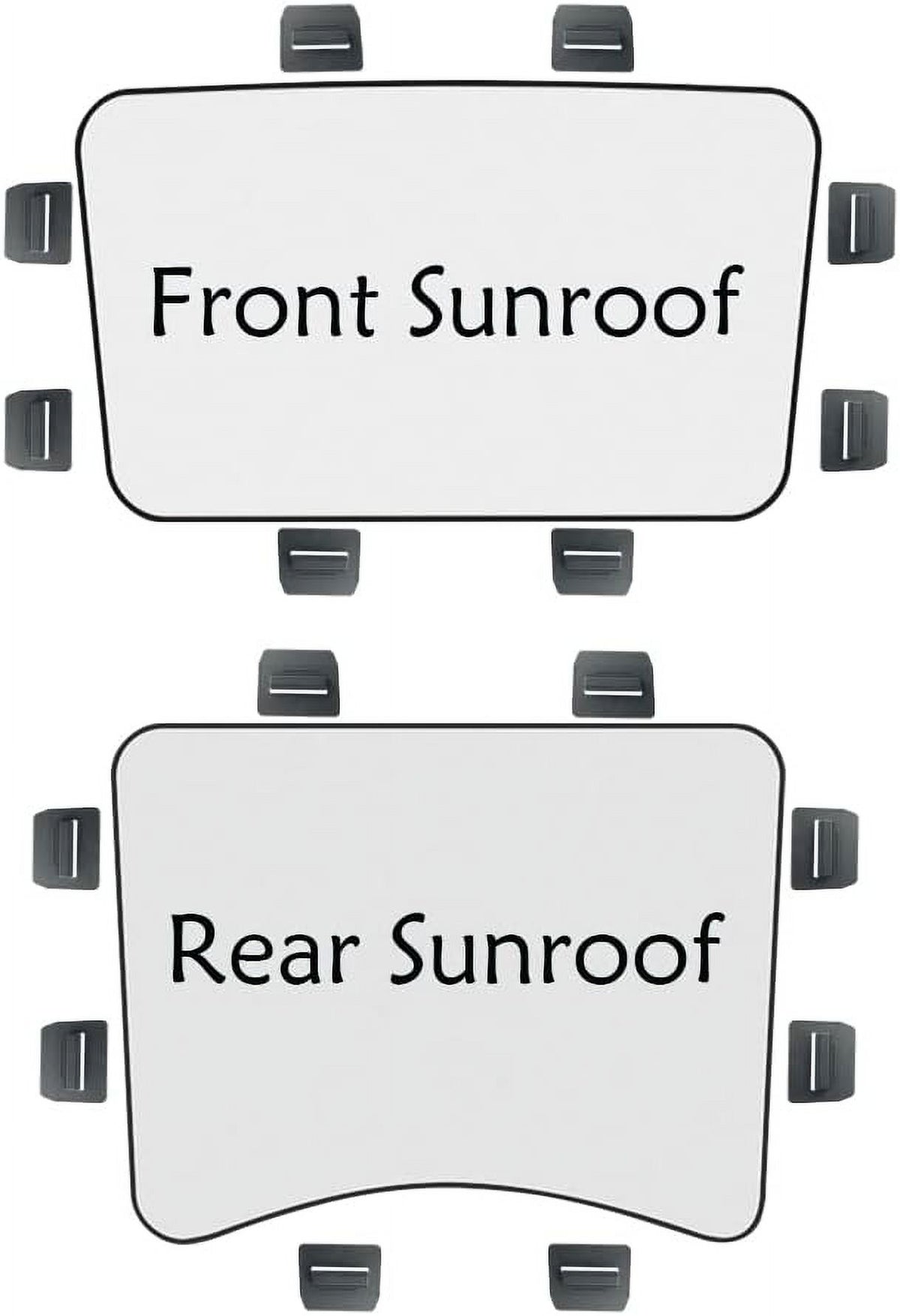 16 PCS White Sunshade Clips for Roof Shade M1538