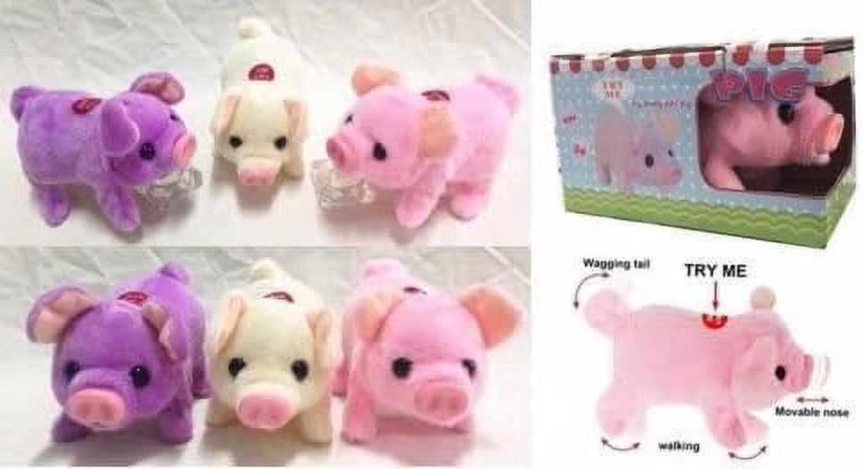 Plush Baby Mini Pig in Random Color C6530