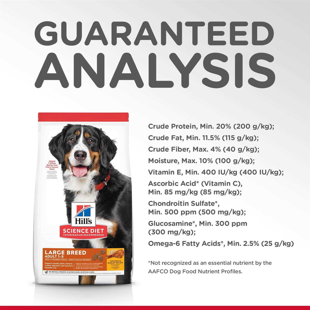 Adult Chicken & Barley Recipe Large Breed Dry Dog Food W263