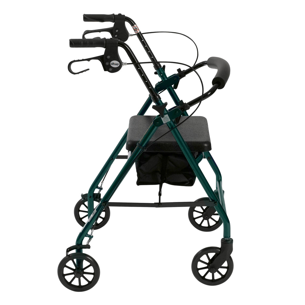 Green Rollator Walker with Padded Seat C4327