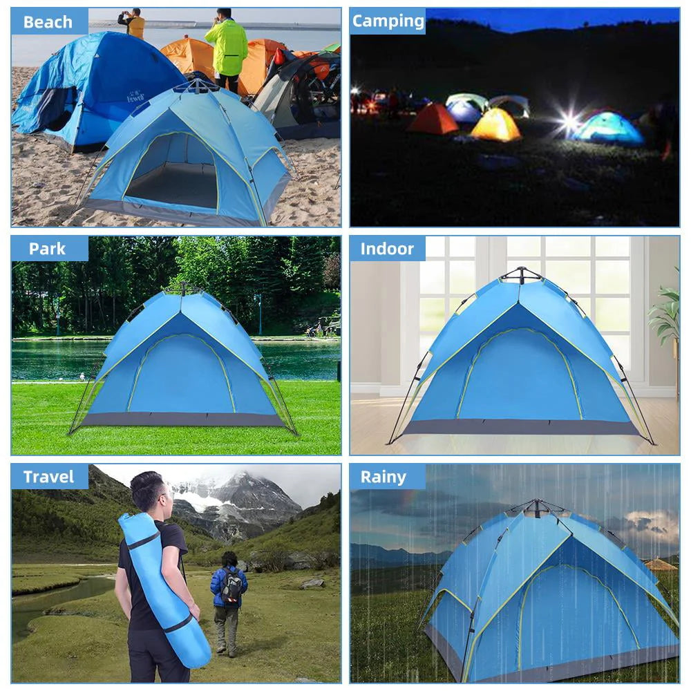 2-3 Person Waterproof Automatic Camping Tent F822