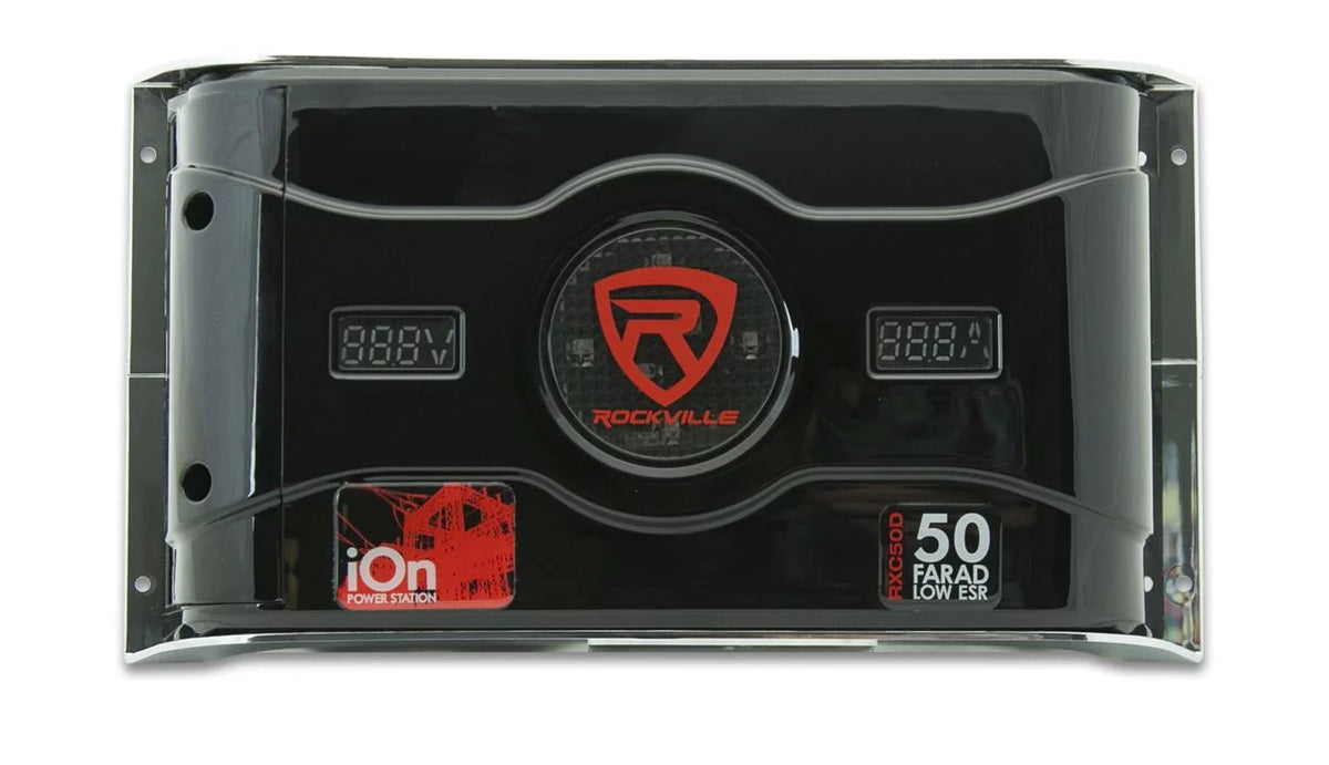 50 Farad 24V Car Audio Capacitor with Voltage Amperage Meter J62241