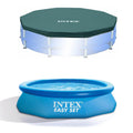 10ft Round Pool Cover & Easy Set Inflatable Pool E271