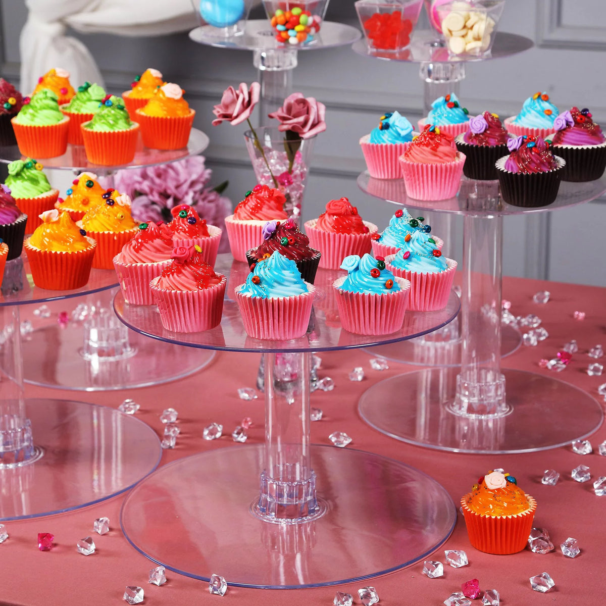 7 Tier Clear Acrylic Crystal Cake Stand X55267