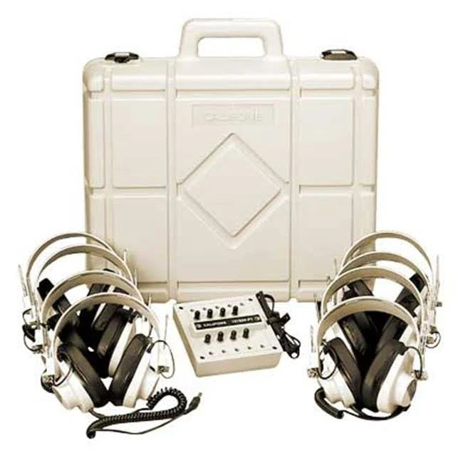 8-Position Monaural Listening Center with Carry Case T208
