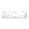 Ocean Stingray Decals Etched Glass Vinyl Shower Door Window B822