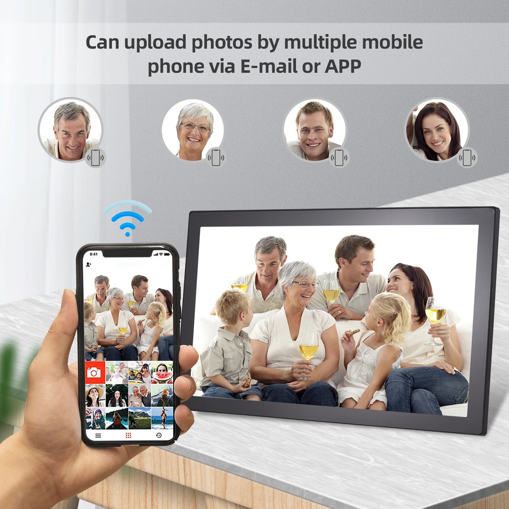 21.5-Inch WiFi Digital Picture Frame with IPS Screen X55494
