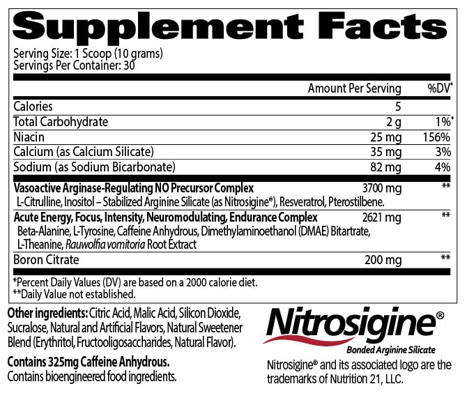 Blue Raspberry Pre-Workout Powder, 30 Servings E116451