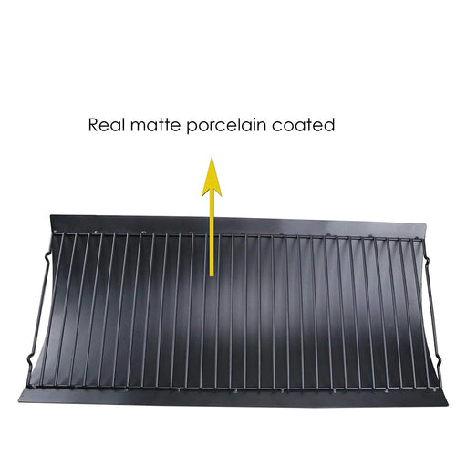 20 inch Ash Pan Drip Pan for Charcoal Grill with 2pcs Fire Grate Hanger V35092