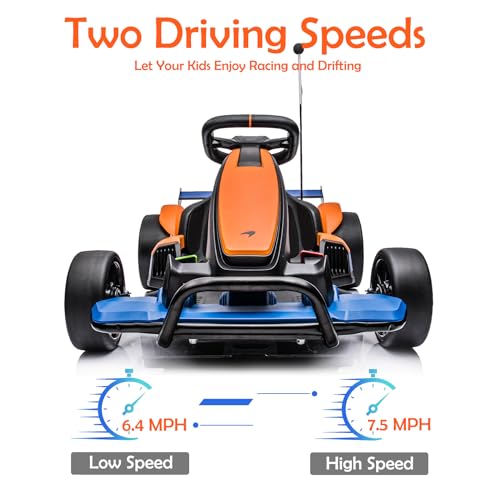 24V Electric Go Kart with 400W Motor, 2 Speeds, Drift/Sport Mode O7663
