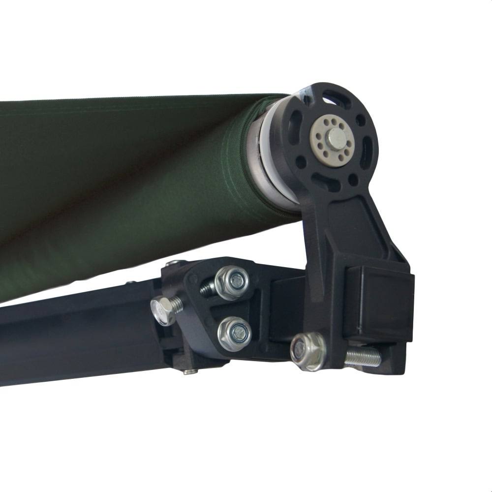 Motorized Retractable Patio Awning 12x10 Green S607889