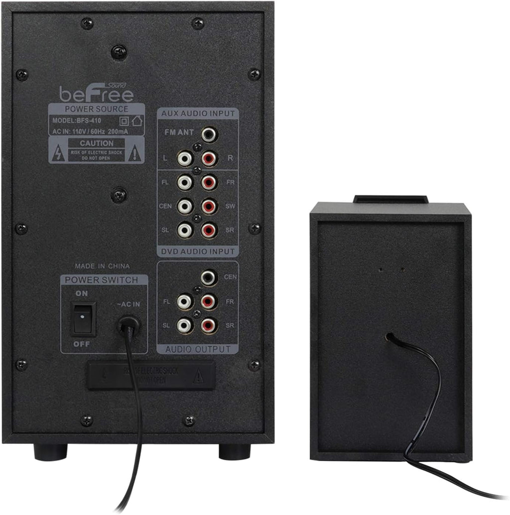 Red 5.1 Channel Bluetooth Speaker System with Remote Control G264