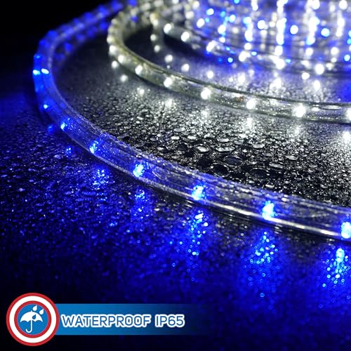 LED Rope Lights Red White Blue 30 Feet S761