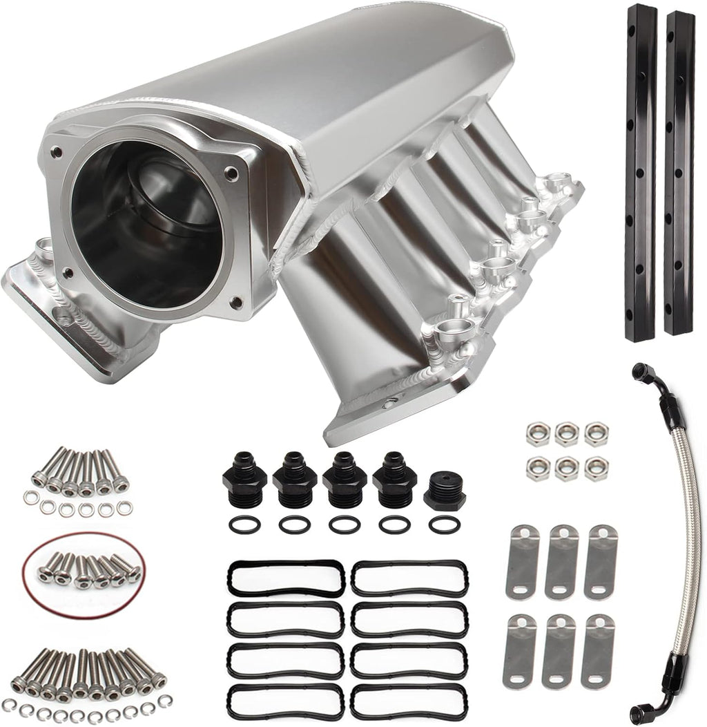 102mm Intake Manifold for Cathedral Port Heads LS Based Engines (Black) V7060