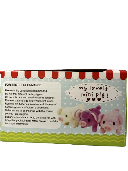 Plush Baby Mini Pig in Random Color C6530