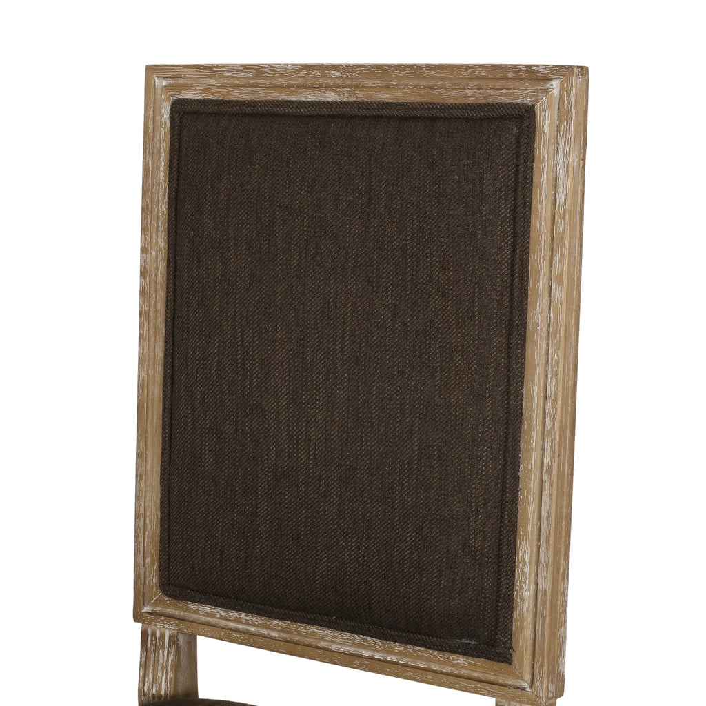 Upholstered Wood Dining Chair Set of 2 Brown U603893