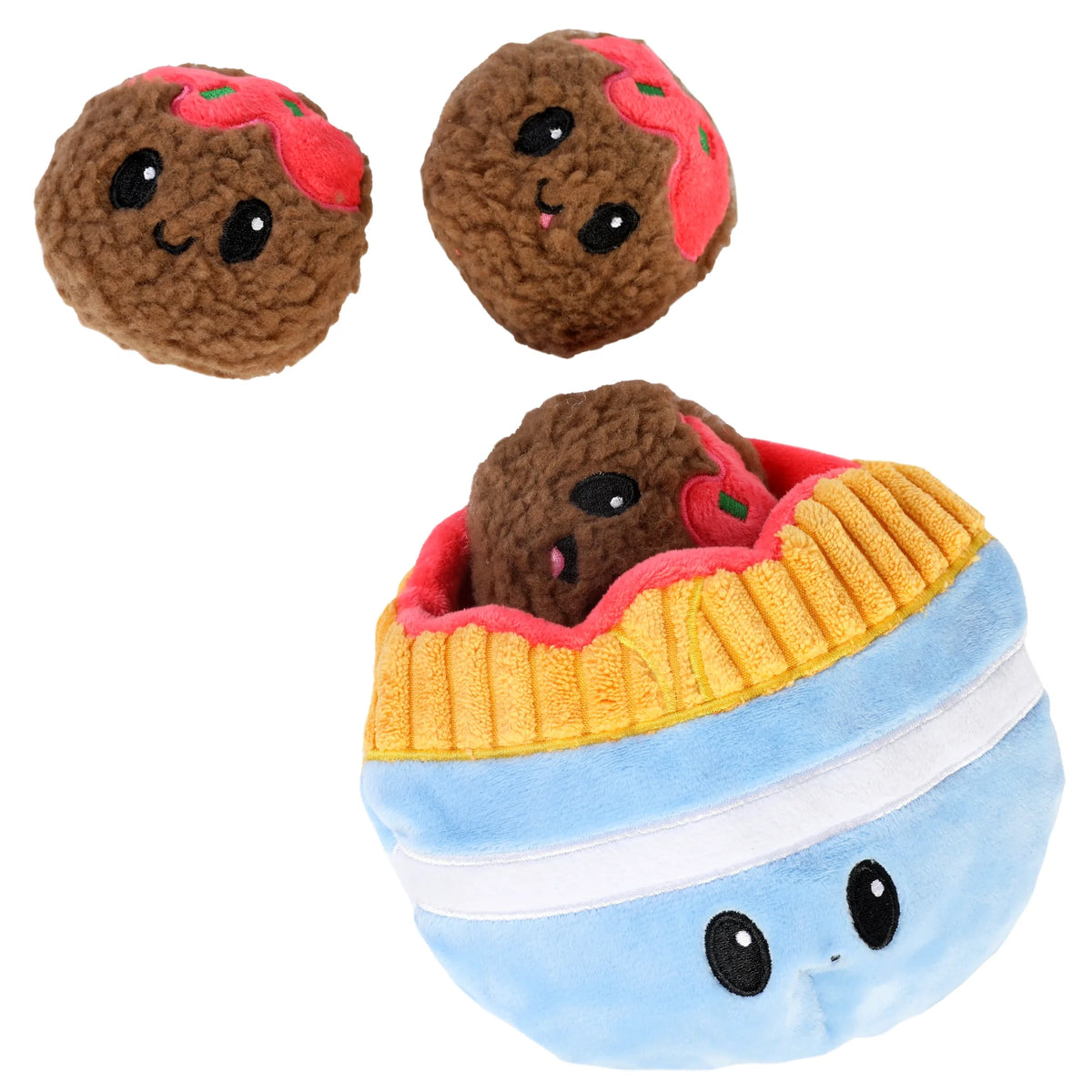 Multi-colored Plush Squeaky Dog Toys S783031