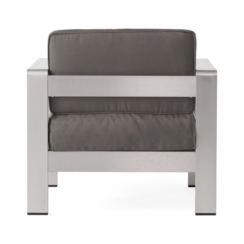 Aluminum Club Chair with Cushions Y964