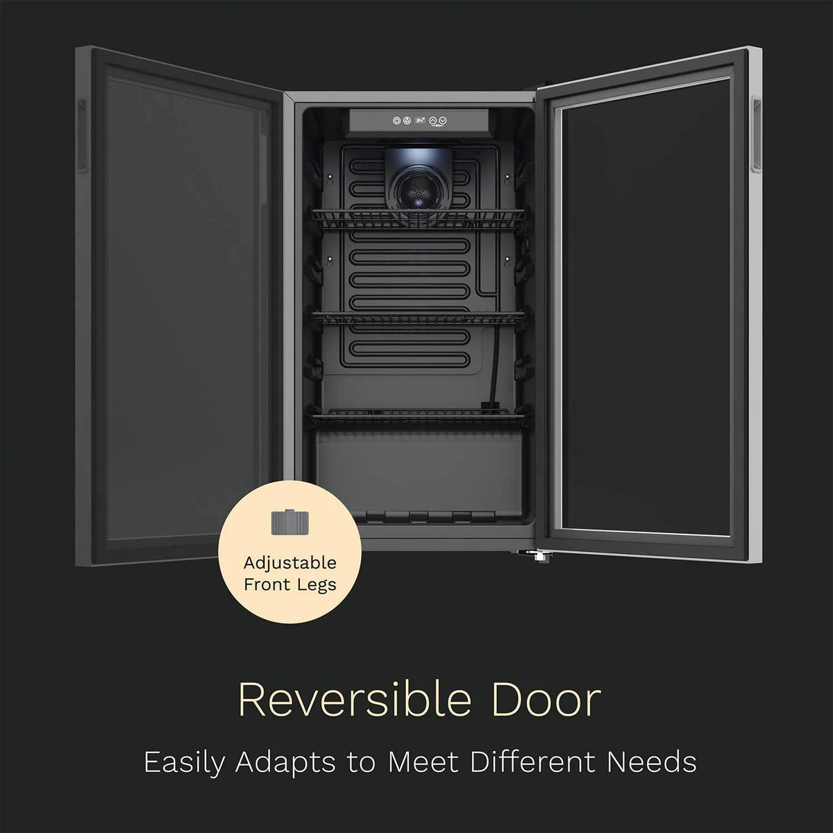 120 Can Mini Fridge with Glass Door W4605