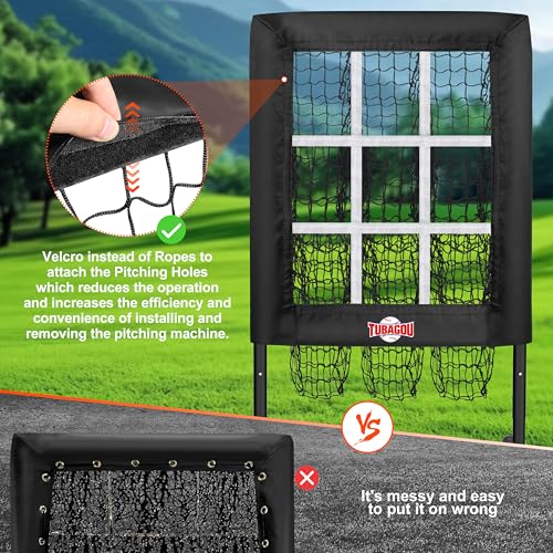 9 Hole Pitching Net with Strike Zone and Training Ball L8519