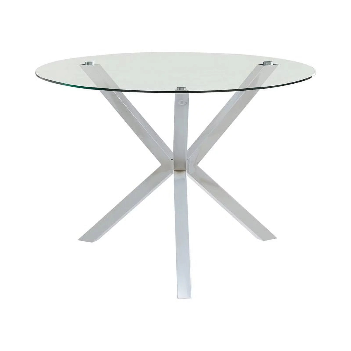 5 Piece Round Glass Top Dining Table and 4 Chairs P928615
