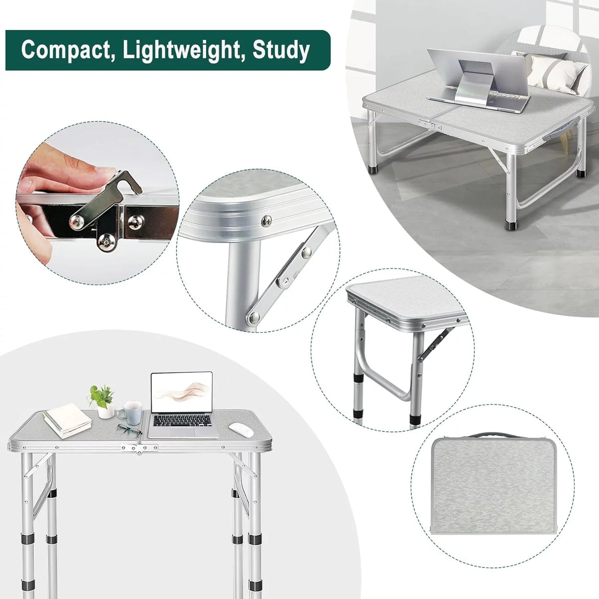 Small Aluminum Folding Camping Table I19826