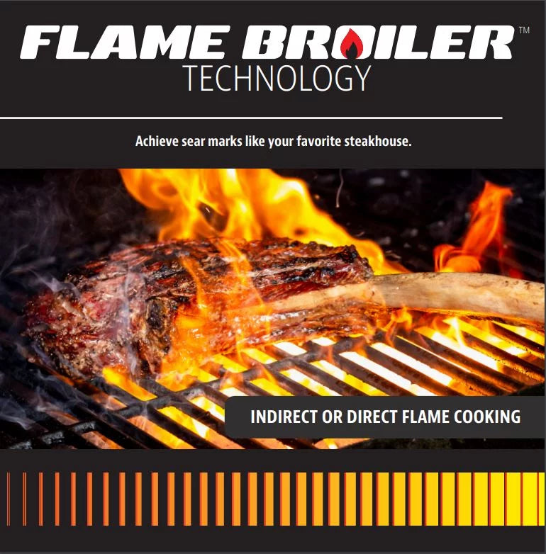 Wood Pellet Grill With Flame Broiler and Meat Probe A37075