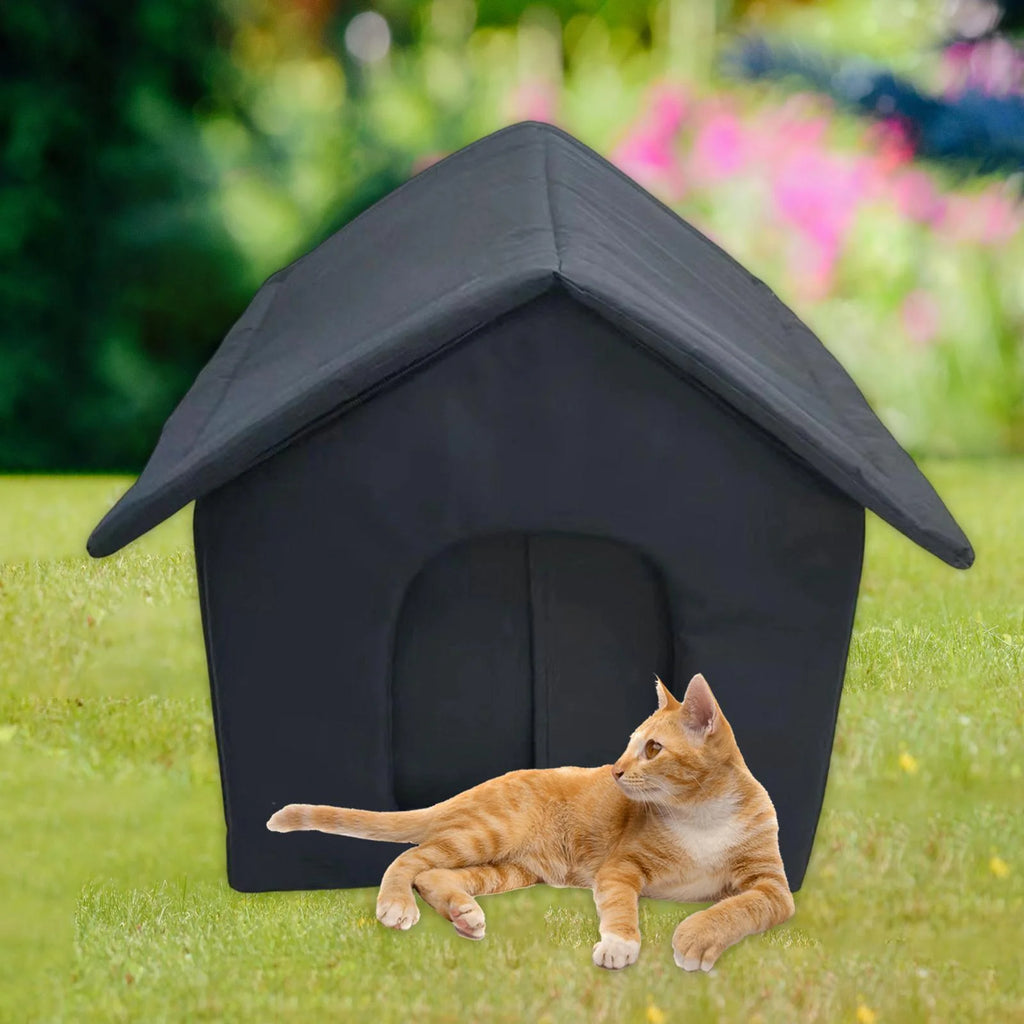 Waterproof Outdoor Cat House Tent Shelter for Winter 40cmx35cmx40cm X358919