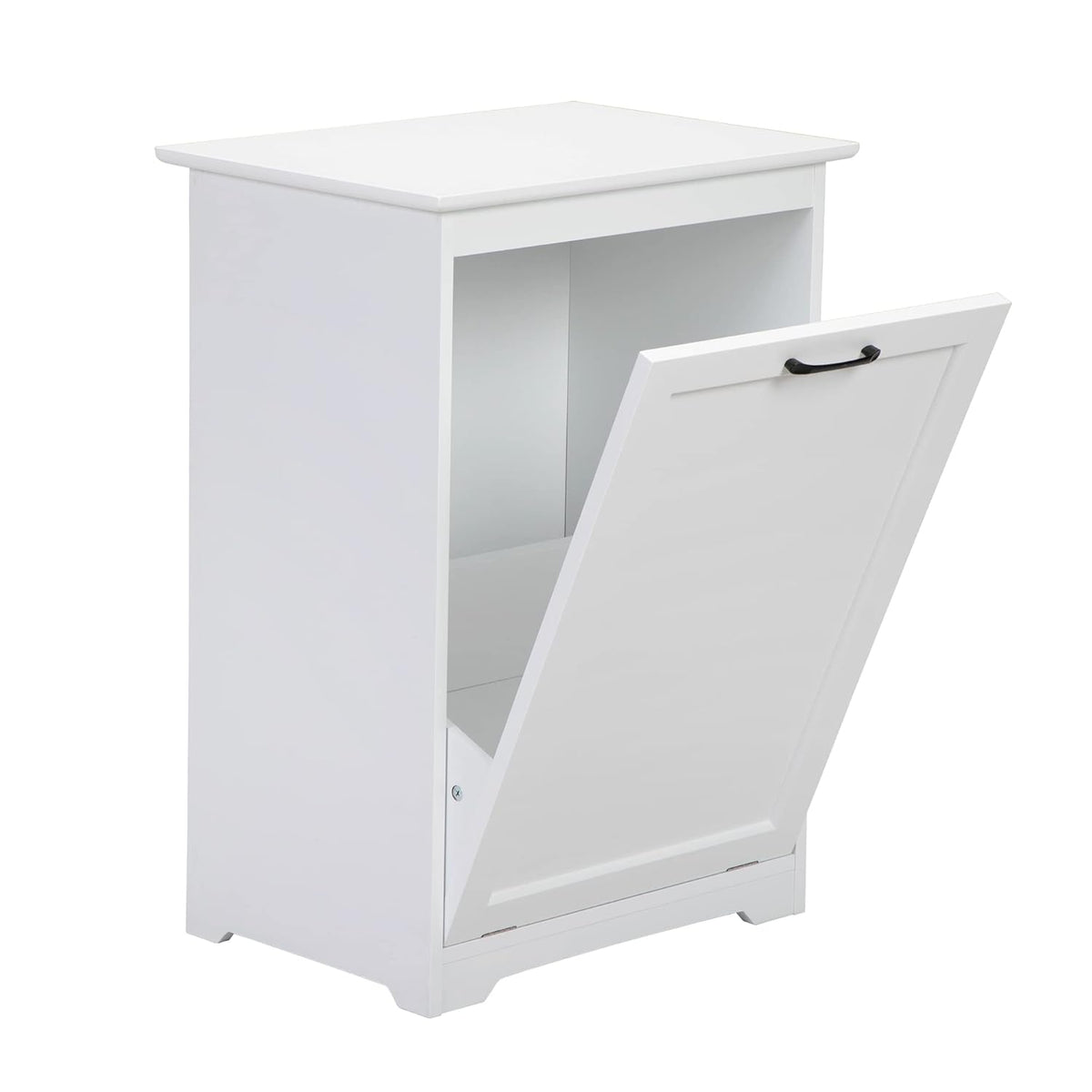 White Tilt Out Trash Cabinet P15513