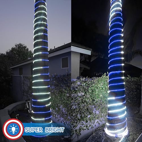 LED Rope Lights Red White Blue 30 Feet S761