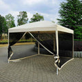 10 x 10 Pop Up Canopy Tent with Mesh Side Walls X473