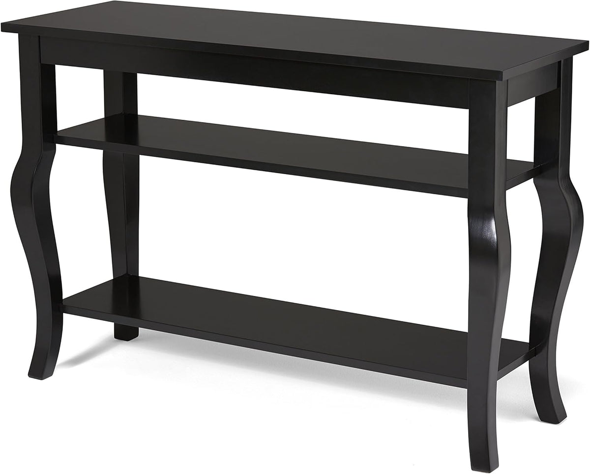 Wood Console Table with Display Shelves S13293