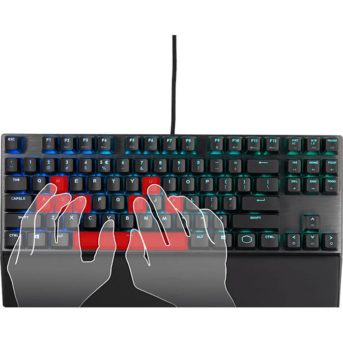 Black Cherry MX Blue Switch Mechanical Gaming Keyboard N339